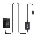 Andoer PD USB Type-C kaabel DR-E8 n&auml;iv aku alalisvoolu &uuml;hendusliistuga LP-E8 Canon EOS Rebeli asendus must