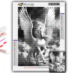 Teemantmaaling Loomade Pegasuse Tikand Ristpistes Rhinestone Kodukaunistus Full Round 20X30CM