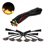 Auto Eagle Eye Light 6 SMD 3030 12V esiv&otilde;re valgustuse pikap maastikul hoiatus udutulelaterna LED merevaiguv&auml;rvi iluv&otilde;re valgustuskomplekt Black 6 in 1