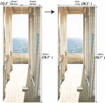 Uksekleebis Seinapaber 3D-tapeet DIY plakat Kunst Seinamaalingud Kodukaunistused Tsiteeri Kleebised Kaunistus Isekleepuv eemaldatav aed 38.5x200cmX2Pcs