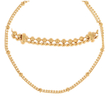 Les Tr&eacute;sors De Lily [R3512] &ndash;  Chor&eacute;ographie  kullatud kaelakee (kahekordne) - 45 cm 2 mm kuld