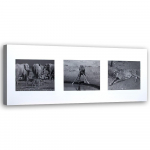 Mustvalge l&otilde;uendiprint Africa Animals 90x30 must/valge