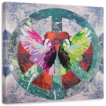 L&otilde;uenditr&uuml;kk Peace Symbol Peace 30x30 mitmev&auml;rviline