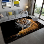 P&otilde;hjamaade luksuslik loomade must 3D vaip elutoa kaunistus Kodu kalaleopardimustriline vaip Magamistoa flanellmatt Vannitoa p&otilde;rand 120x180cm 1pcs