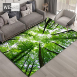 Looduslik maastik 3D vaip elutuppa Roheline mets juga Maastikuvaip Magamistoa libisemisvastane vaip vannitoas Suur 80x120cm 1pcs