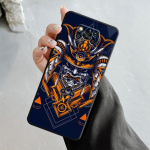 Telefoni&uuml;mbris Xiaomi Poco X3 Nfc X4pro M3 C40 jaoks Mi 12 11 10 10t 8 Note10 Lite 11ultra 11t Pro F1 Jaapani Samurai Oni Mask Art For Mi Note 10 Lite