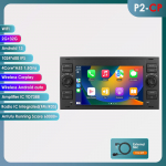 Autoraadio Hizpo 2din 7''Android AutoRadio GPS for Ford Mondeo S-max Focus C-MAX Galaxy Fiesta Transit Fusion Connect Kuga Multimedia Navi Carplay Auto HC2-CP 4Core 2G 32G B