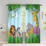 Lastetoa kardin elevant kaelkirjak l&otilde;vi loomakardinad elutuppa magamistoa ruumijagaja k&otilde;rge varjutus (70&ndash;90 %)2 Paneel W53.5 X H114cm X 2