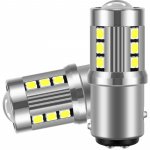 2tk 1156 1157 T20 LED 7440 7443 T25 3156 3157 LED pirnid 15SMD 3030 kiibid Auto tagavaratuled &uuml;lihele 6000K 12V automaatlamp 2Pcs-T20/7440/7443 valge