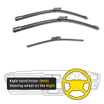 3 TK SKODA Karoq 2017-2020 jaoks 26 18 13 eesmised tagumised klaasipuhasti harjad esiklaas esiklaasi aknal&otilde;ikuri tarvikud 2017 2018 2019 2020 Right Hand
