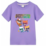 Uus m&auml;ng Super Kitties Kids T-s&auml;rk Suvine Puuvillane L&uuml;hikeste varrukatega Topid y2k &uuml;hes t&uuml;kis t-s&auml;rk poisile 10-aastasele t&uuml;drukule riided Anime T-s&auml;rk 110