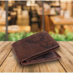 LONDON ALLEY Elk Vintage Brown meeste nahast rahakott. pruun
