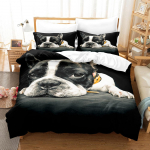 3D koera voodipesukomplekt Mikrofiibrist tekikott 2/3 tk DE135*200 &uuml;lisuur loomamuster Pehme ja kergesti puhastatav majapidamiskaunistus Baby 100x135cm
