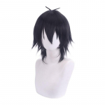 Anime 35cm divisjoni r&auml;pilahingu h&uuml;pnoos MIC Yamada Ichiro l&uuml;hike, must kuumakindel juustele m&otilde;eldud Cosplay kost&uuml;&uuml;miparukas 35CM must