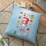 Lankybox Boxy Foxy padjakate Robot dekoratiivsed padjad diivanile 45x45 padjakatted s&uuml;giskaunistusega ruudukujuline padjap&uuml;&uuml;r 1