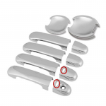 Car Accessories ABS Chrome Car Door Handle Cover + Cup Bowl Trim Car styling Fit For Nissan Versa Tiida Latio 5