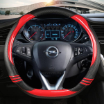 S&uuml;sinikkiust autojuhtimiskangi kate Opel Astra jaoks (K) Corsa (E) Karl 2014-2022 Crossland X Grandland X Insignia RED D SHAPE gray
