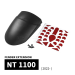 Honda NT 1100 NT1100 2022 jaoks- Mootorratta tarvikud Esi poritiiba pikendus A Set black