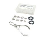 Hambaravi sektsioonmaatrikss&uuml;steem Sektsioonkontuuriga metallmaatriksid maatriksrihmad 30 tk 2 tk vaigu kinnitusr&otilde;ngaga Hambaarst 1 set F3 1pc Plier white