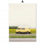 Kollane muru daalia karikakra p&auml;evalill autojoon poos Seinakunstiprindid L&otilde;uendimaaling P&otilde;hjamaade plakatikaunistused Elutoa pildid A4 21X30cm No Framed