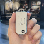 2 3 nupud Pehme TPU auto kokkupandav v&otilde;tme&uuml;mbris, &uuml;mbris, &uuml;mbris, Mazda 3 5 6 seeria M6 RX8 MX5 kaitsme tarvikud 2 button key cover valge