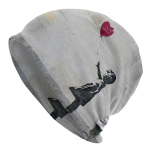 Banksy Kunst Graffiti T&uuml;drukule S&uuml;da &otilde;hupall Slouchy Beanie Unisex Naiste Hip Hop Talvine Soe Skullies Beanid M&uuml;tsid T&auml;iskasvanutele Kootud Kapoti m&uuml;ts Skullies Beanie Hat