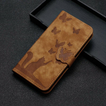 Armas koomiksikassi ja liblika rahakoti&uuml;mbris Samsung Xiaomi iPhone OPPO kaardipesadele, PU-nahast magnetiline klappkaas koos tugijalaga OPPO A94 5G/Reno 5Z 5G sinine