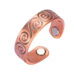 Ikuinen Magnetic Pure Copper Ring Meeste 6mm Finger Vintage reguleeritavad Avatud Mansetir&otilde;ngad Naistele Meeste Ehted Resizable vask