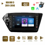 8-tolline 2Din Android WiFi autoraadio multimeediumipleier GPS-navigatsioon KIA RIO 3 jaoks 2011-2016 Nupunupuga Stereo 1+32GB 1+32GB