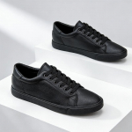 Kevad-s&uuml;gis lamedad meeste kingad Puhas must Mood Tossud Meeste Jalatsid Lahe Noormees T&auml;nava stiil Pehme Mugav 39 must