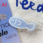 Korea stiilis loominguline v&auml;ike kalaluu ​​juuksen&otilde;el, suvine multikas delfiiniklapp Naljakad juuste aksessuaarid naistele peakatted A3