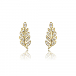 ANDYWEN 925 Sterling H&otilde;bedased Kuldsed Lehed N&otilde;eltega k&otilde;rvar&otilde;ngad Torkeklambrid Naiste Luksuslikud Kevadised Valentine Juveelid M