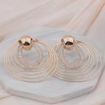 Pulmak&otilde;rvar&otilde;ngad naistele Bohemia stiilis mitmekihilised ringikujulised liialdatud k&otilde;rvar&otilde;ngad kuldsed moesuundade k&otilde;rvaehted kingitus kuld