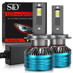 2tk Canbus H7 Led esitule pirnid H4 H1 H11 HB3 HB4 9005 9006 9012 Hir2 CSP LED Lamp Auto 80000LM 120W Auto Turbo Esituli Udutuli Super Bright H1