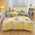 Milk Velvet Neljaosaline Winter Coral Velvet Kahepoolne sametflanell paksendatud soe lumehelves samet voodipesu 1.2m three-piece set