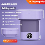 Kaasaskantav pesu kokkupandav trummel Kokkupandav suure mahutavusega pesu riided aluspesu sokid korterid ja reisimine EU plug lilla