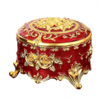 Ehtekarp Vintage Storage Korduvkasutatav unikaalne roosimustri korraldaja magamistuppa A