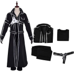 M&otilde;&otilde;gakunst Internetis Kirito Cosplay kost&uuml;&uuml;m Fancy Christmas Halloween Kirito SAO Kirigaya Kazuto Kost&uuml;&uuml;mid P&uuml;ksmantlid t&auml;iskasvanud meestele L gray