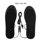 Soojendus Thermal Shoe Sisetallad Jalad Soe Pad Pestavad USB elektrilised soojendusjalatsid S（35-40） must