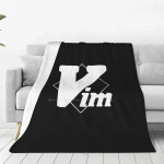 Minimalistlik Vim logo : Valge Pehme Soe Viskepleed Vim Tekstiredaktor Vim IDE Vim Linux Vim Unix Vim Gnu Arch Vim Bsd Avatud 75x100cm (30x40inch)