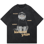 2024 Streetwear Armas Briti l&uuml;hikarvalise kassi graafiline unisex T-s&auml;rk S must