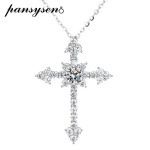 D v&auml;rv 0.5/1CT Ehtne Moissaniidi Ripatsiga Kaelakee Naistele S&auml;delev 100% 925 Sterling H&otilde;bedast Pulmapidu Pruudi Peen Ehtne 1CT valge