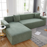 Paksud veekindlad elastsed diivanikatted elutoa sektsioonilise nurgam&ouml;&ouml;bli libiseva diivanikatte jaoks 1 Seater 90-140cm