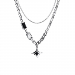 Cross Star Ripats Kaelakee Meeste Unisex Hiphop Y2K Tutt Ehted Aksessuaarid