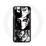 Iphone 7 Sangoku Naruto Luffy &uuml;mbris &uuml;hes t&uuml;kis Dragon Ball Z mustvalge taustaga anime manga