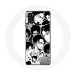 Coque Samsung Galaxy A21S Attaque des Titans Manga Levi Ackerman