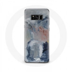 &Uuml;mbris Samsung Galaxy S8 pluss halli abstraktse tekstuuriga taustaga