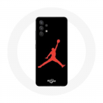 Coque pour Samsung Galaxy A13 4G / A13 4G Lite Michael Jordan Logo Rouge