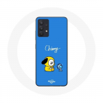 Coque pour Samsung Galaxy A13 5G Bangtan BTS BT21 Chimmy Jimin Fond Bleu