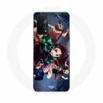 Coque pour Oppo A54 5G Tanjiro Nezuko et Inosuke Slayer Kimetsu no Yaiba Manga